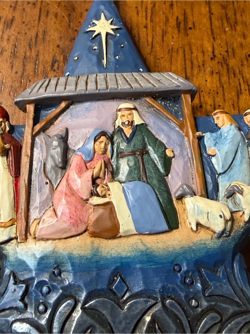 Jim Shore Hartwood Creek Nativity Star Hanging Ornaments - Set of 2  Noel scene - Picture 4 of 10